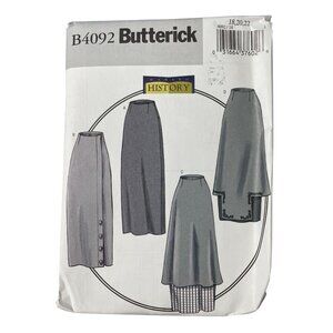 Y2K Butterick B4092 Misses 1914 Basque Skirt Sewing Pattern Sizes 18 20 22 UNCUT